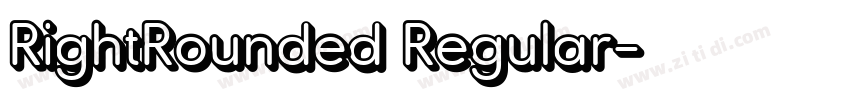 RightRounded Regular字体转换